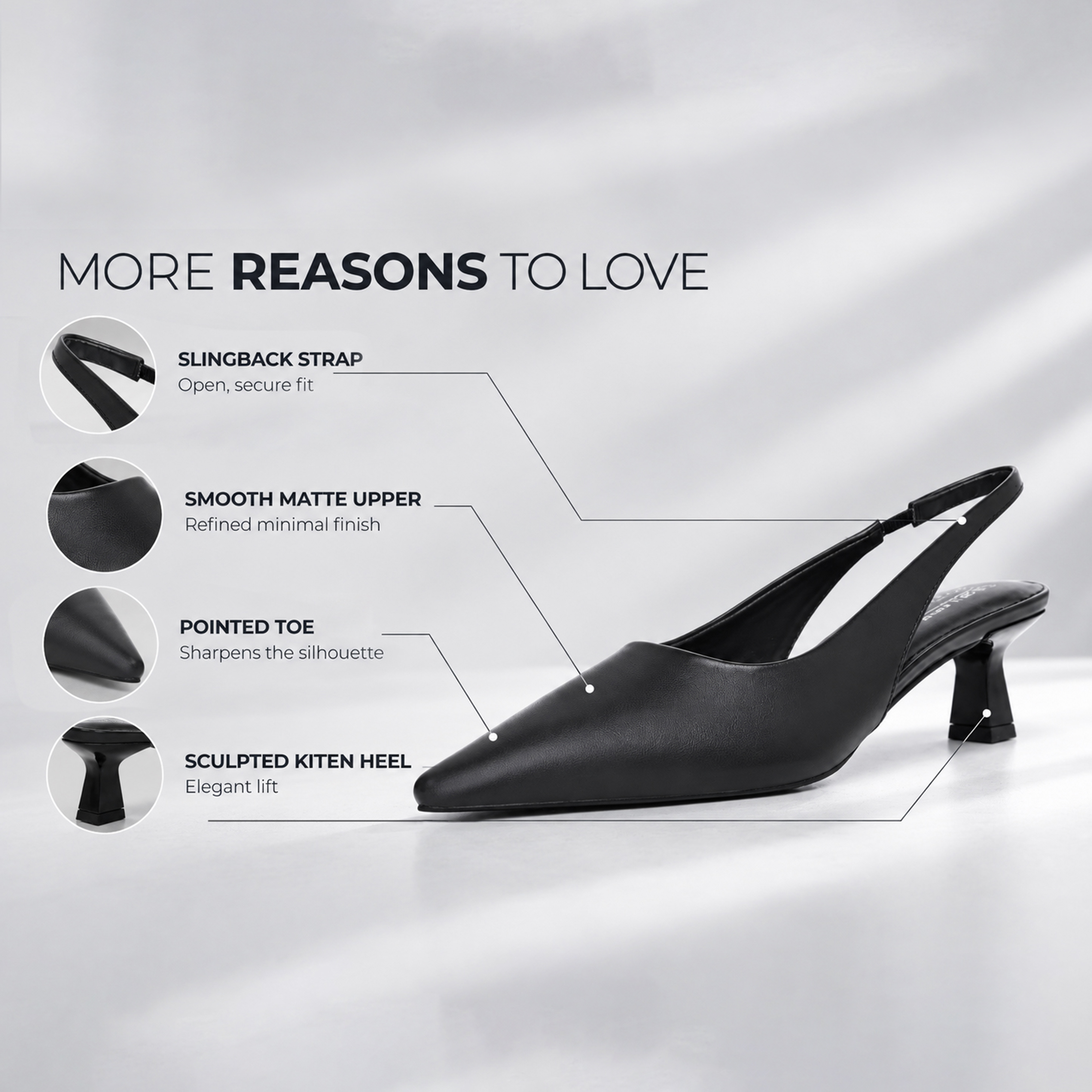 DARIAHH BLACK Women Heels image number 3